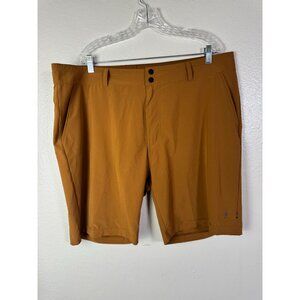 Smartwool Mens 8" Shorts size XXL Rust Brown Merino Wool Blend Outdoor Hiking